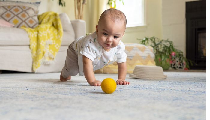 infant rolling toy ball