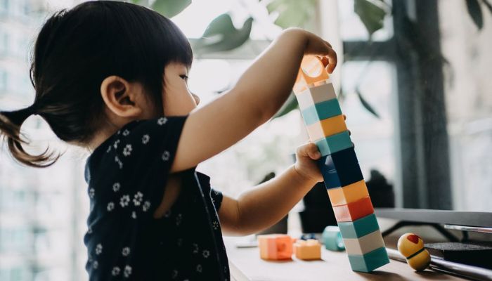 toddler stacking blocks