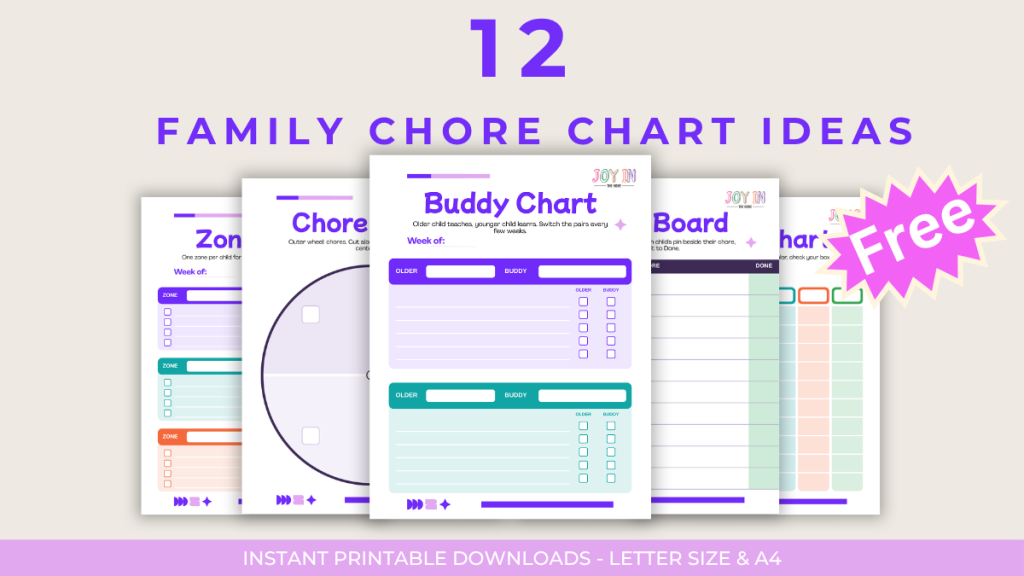 Family Chore Chart Ideas for Multiple Kids